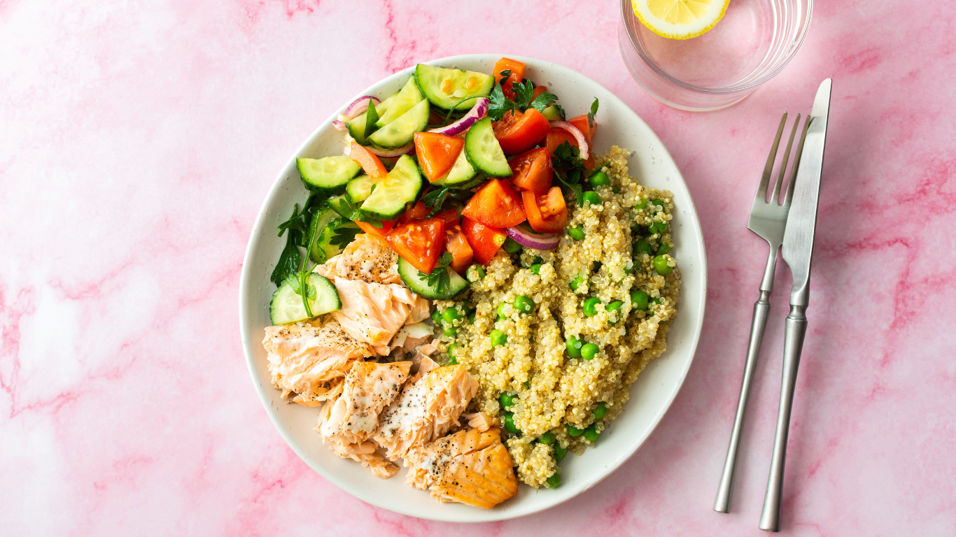 Grilled Salmon and Quinoa